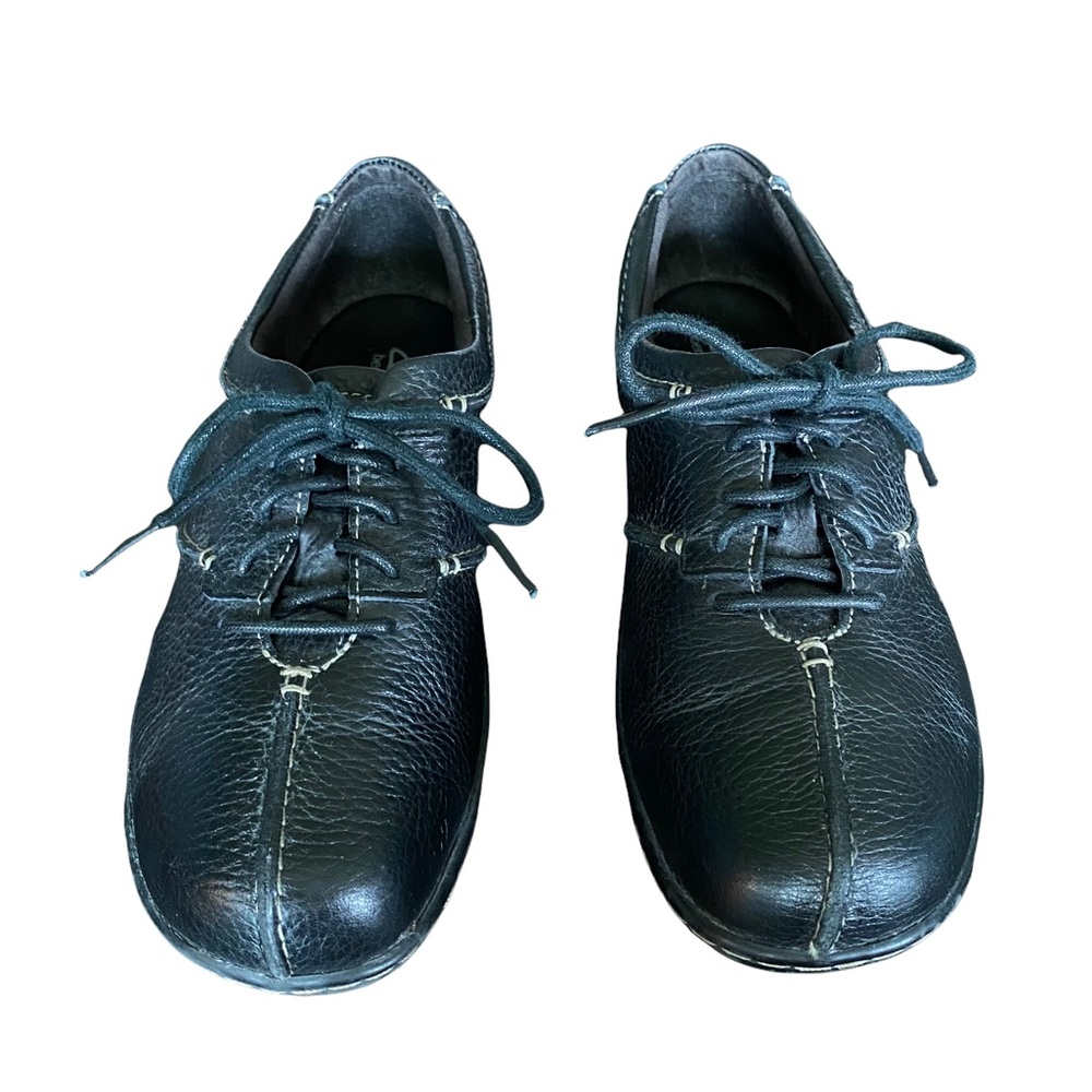 Clarks Bendables Black Oxford Comfort Shoes